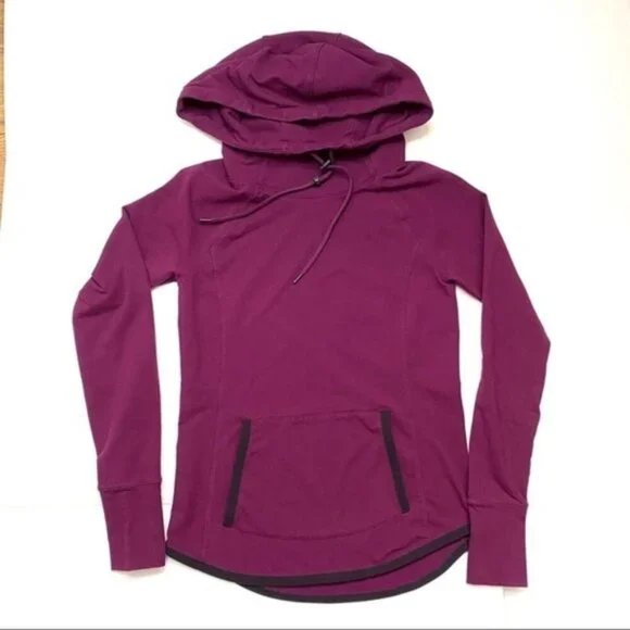 Athleta‎ Sentry Drawstring Hoodie in Maroon Women Size XXS - Picture 3 of 11